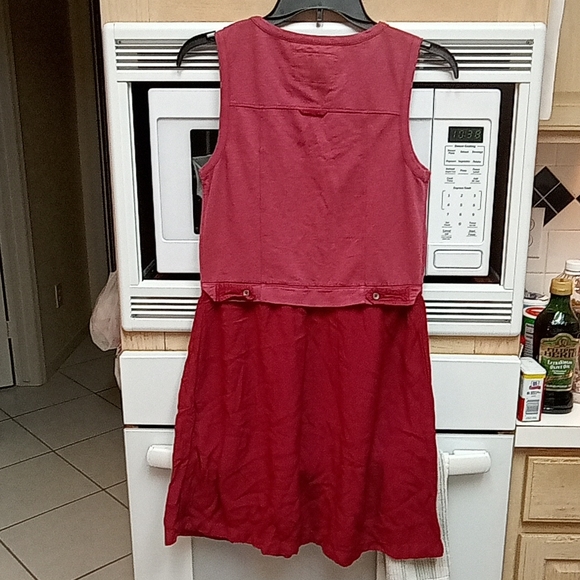 Saturday Sunday - Anthropology Maroon garden party dress with pockets - Picture 3 of 4